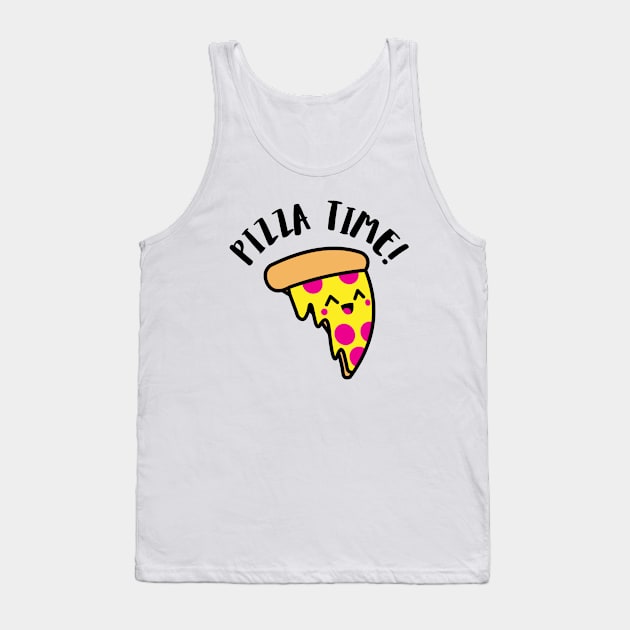 PIZZA TIME Tank Top by CANVAZSHOP